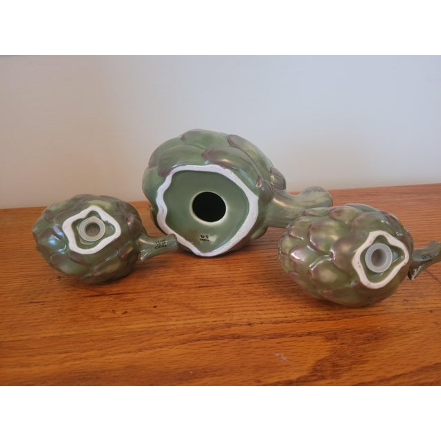 Williams-Sonoma Artichoke Salt and Pepper Shakers + Decorative Piece For Sale In Washington DC - Image 6 of 7
