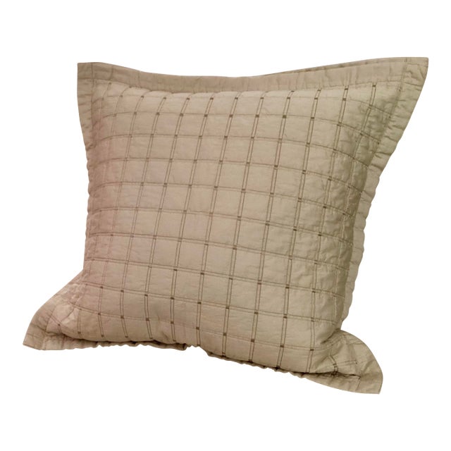 Pair Dea Luxury Linens Minerva Euro Shams For Sale