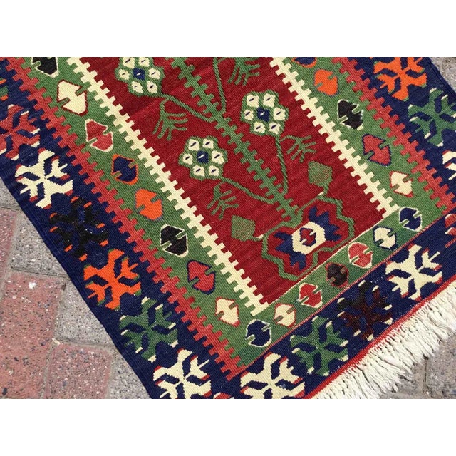 Vintage Turkish Kilim Rug, 46.5" X 29" For Sale - Image 4 of 10