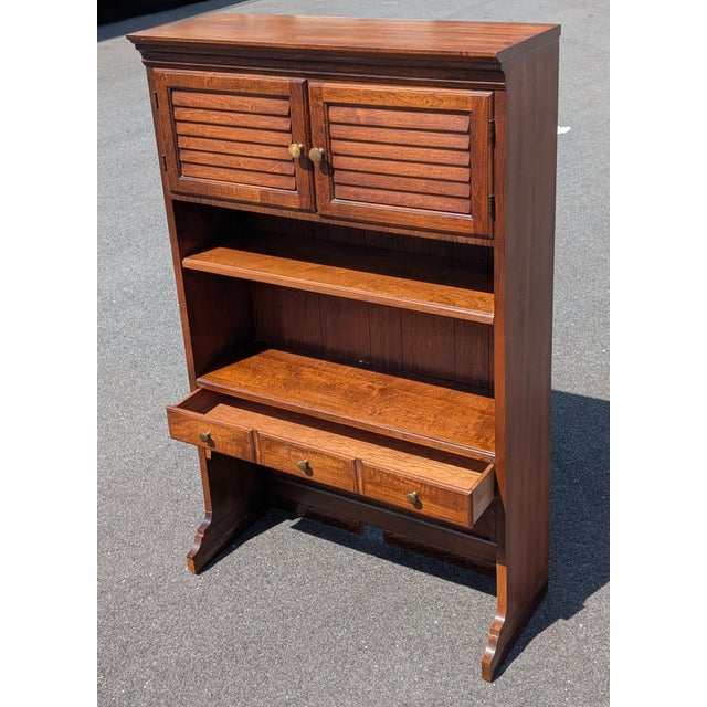 Farmhouse Vintage Pennsylvania House One Drawer Bookcase Hutch For Sale - Image 3 of 12