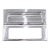 Vintage 9.875 In. Rectangular Chromed Brass Mail Slot Set For Sale
