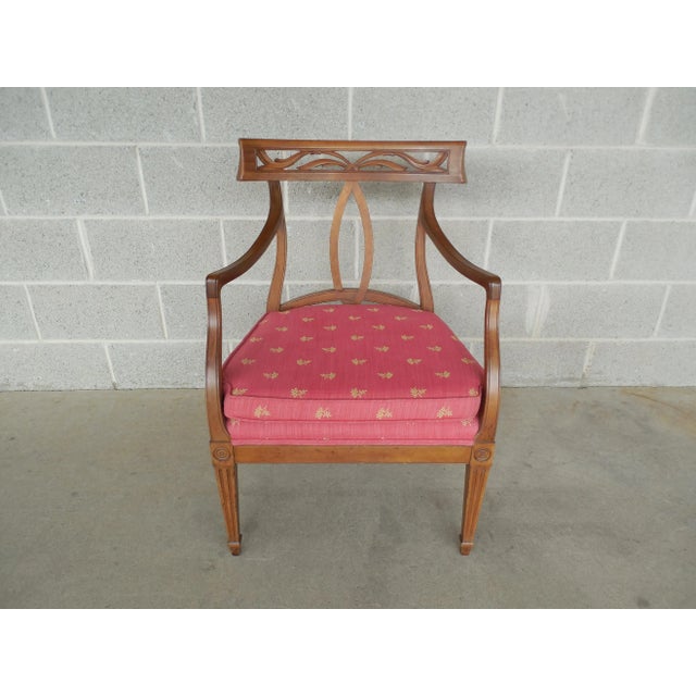 Wood Traditional Antique Accent Chair For Sale - Image 7 of 10