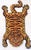Textile Vintage Tibetan Tiger Hunting Shape Persian Rug For Sale - Image 7 of 7