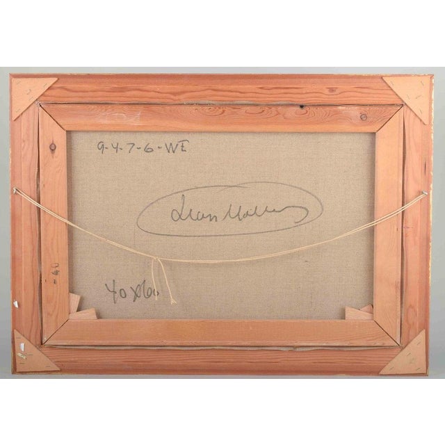 Leon Møller, Landscape with Houses, Oil on Canvas For Sale - Image 5 of 6