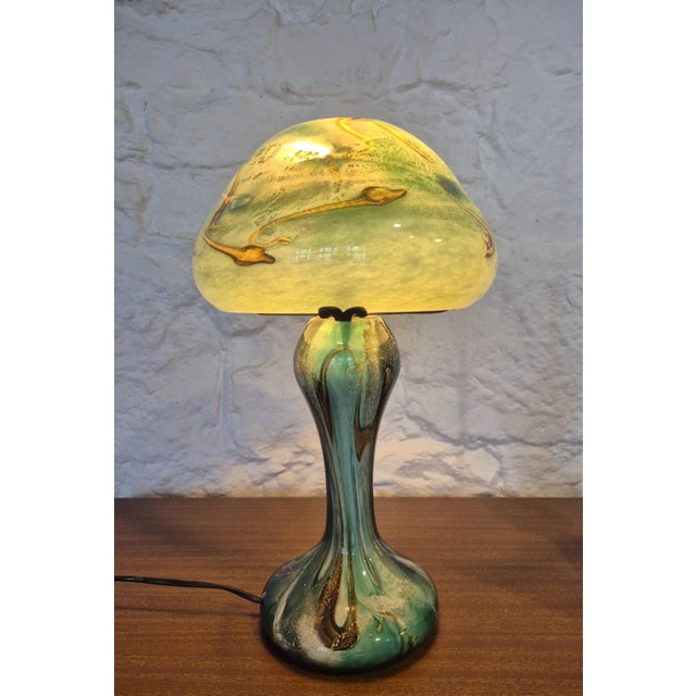 Mushroom Lamp in Blown Glass by Jean-Michel Operto, 1990 For Sale - Image 9 of 9