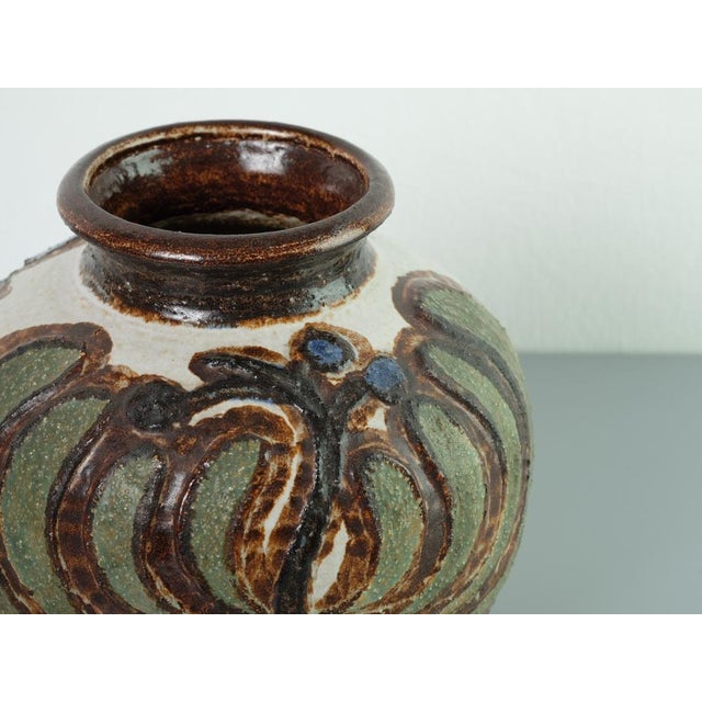 Mid-Century Vase Noomi Backhausen for Søholm, in Very Good conditions. Designed 1960 to 1969 This piece has an attribution...