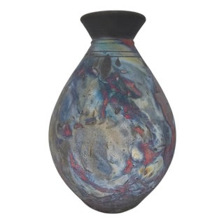 1998 Robert Graydon Signed American Studio Pottery Vase 11.5" For Sale