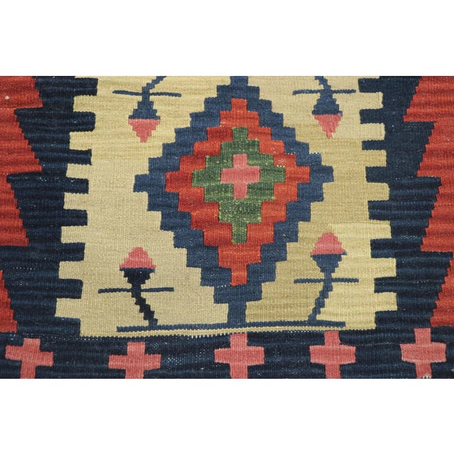 Vintage Persian Shiraz Kilim Rug - 02'01 X 02'10 For Sale - Image 4 of 9