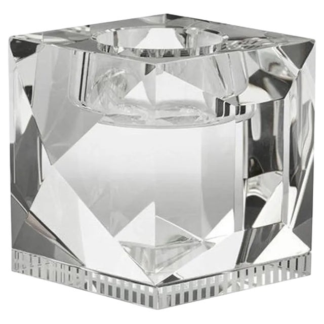 Ophelia Clear Crystal T-Light Holder by Reflections Copenhagen For Sale