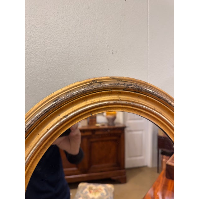19th Century Oval French Mirror For Sale In Nashville - Image 6 of 9