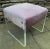 Lucite Vanity Bench Stool Lavender Upholstery For Sale - Image 10 of 10