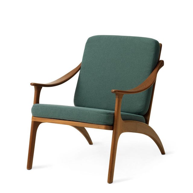 Lean Back Lounge Chair in Sprinkles Teak by Warm Nordic For Sale - Image 4 of 14