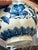 Blue Vintage Japanese Blue & White Floral Bowl – Fuku Mark For Sale - Image 8 of 8