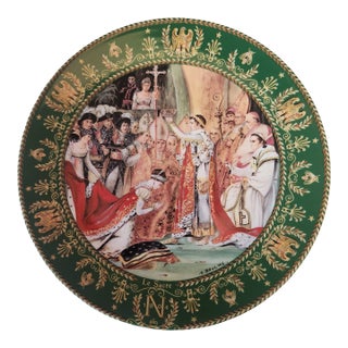 1970s Napoleon and Josephine Decorative Limoge Plate For Sale