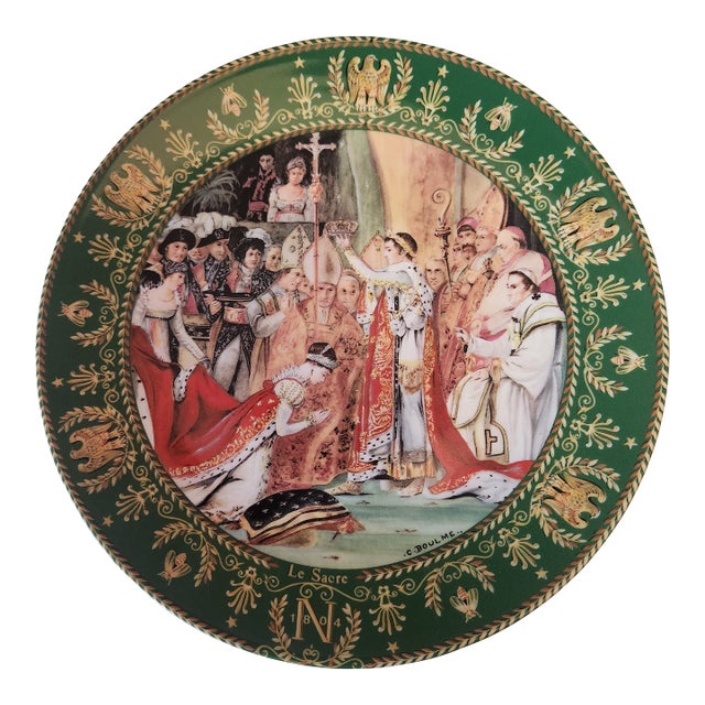 1970s Napoleon and Josephine Decorative Limoge Plate For Sale