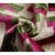Mid-Century Modern Modern Geometric Silk Velvet Pillow 20x20 | Handmade Pink & Green Designer Cushion For Sale - Image 3 of 8