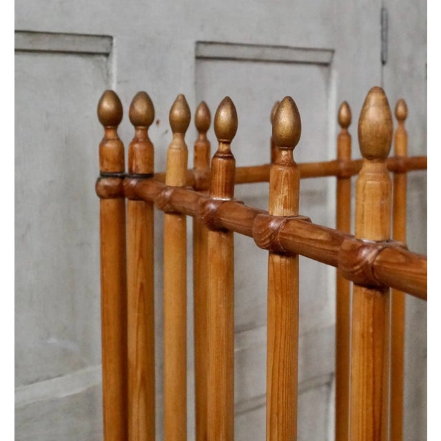 Victorian Arts & Crafts Room Divider in Pine For Sale - Image 11 of 12