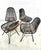 Rattan and Metal Chairs, 1960s, Set of 4 For Sale - Image 10 of 11