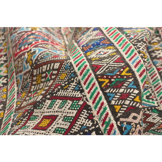 Vintage Zemmour Moroccan Kilim Rug, 03'04 X 23'06 For Sale In Dallas - Image 6 of 11