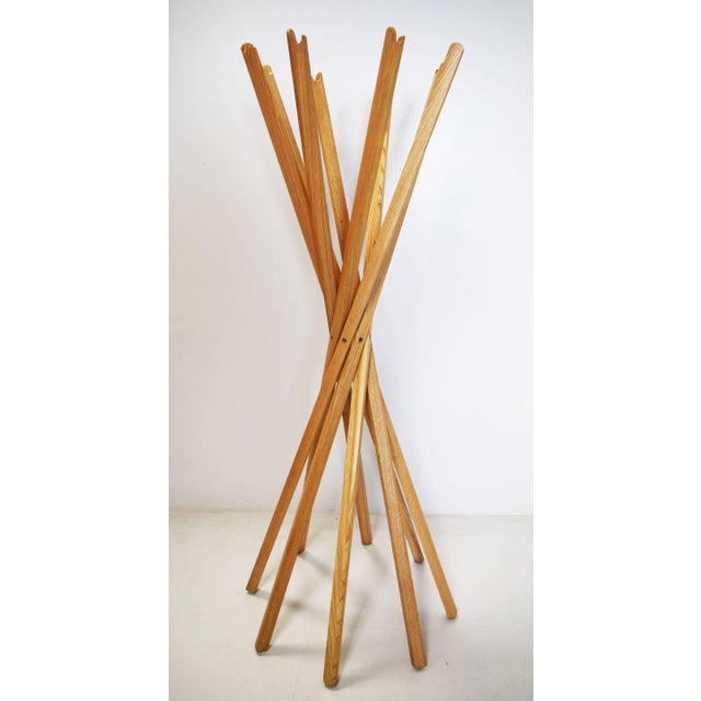 Silver Sciangai Model Foldable Ash Coat Hanger by De Pas, Durbino & Lomazzi for Nuova Fada, 1974 For Sale - Image 8 of 8