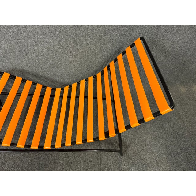 1960s Vintage Mid Century Modern Patio Lounge Chaise For Sale - Image 5 of 10