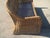 Brown Vintage 72” Handwoven Rattan Sofa With Large Braid Trim For Sale - Image 8 of 12