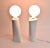 Late 20th Century Pair of Custom Made Mirrored Table Lamps With White Painted Wood Base For Sale - Image 10 of 13
