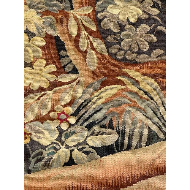 19th Century French Aubusson Landscaper Tapestry, 1890s For Sale - Image 6 of 18