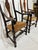 Queen Anne Pair of Antique 18th Century Queen Anne Style Mahogany Armchairs With Rush Seats For Sale - Image 3 of 14