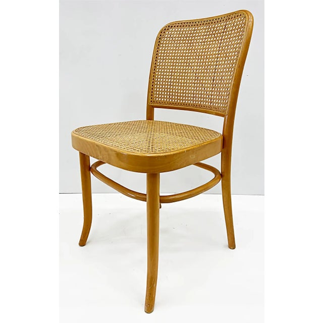 Tan Vintage Salvatore Leone Vintage Bentwood Caned Chairs, Thonet Style For Sale - Image 8 of 11