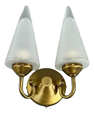 Vintage Wall Lamp from Honsel Glas, 1960s / 70s