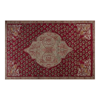 Authentic Turkish Ghiordes Red Rug For Sale