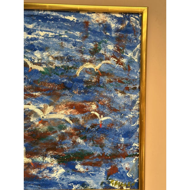 Göta Fogler, Storm, 1950s, Oil Painting on Canvas, Framed For Sale - Image 14 of 18
