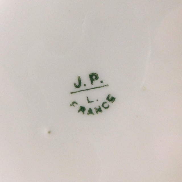 Ceramic 1990s Jean Pouyat Limoges Signed Chocolate Pot Set With Hand Painted Daffodils For Sale - Image 7 of 18