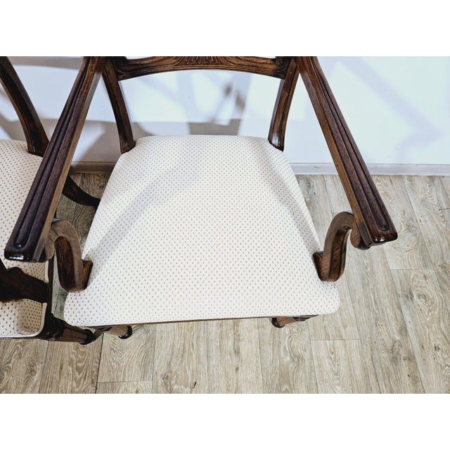 Biedermeier Study Armchairs, 19th Century, Set of 2 For Sale - Image 5 of 18