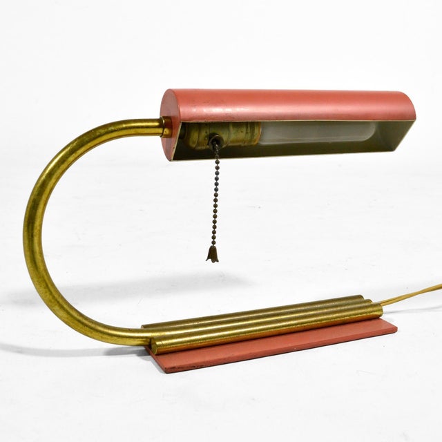 1900s Mid-Century Modern Gilbert Rohde Style Midcentury Desk Lamp For Sale In Chicago - Image 6 of 10