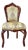 French Rococo Copper Accent Chair With Gold Leaf Details For Sale