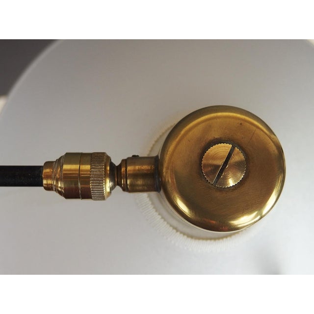 Metal Wall Lamp attributed to René Mathieu for Lunel, 1950s For Sale - Image 7 of 14