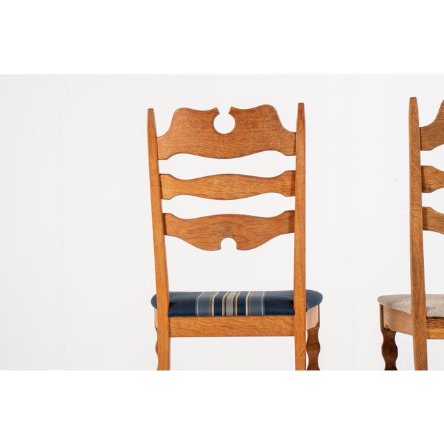 Danish Oak Chairs by Henning Kjærnulf, Denmark, 1960s, Set of 8 For Sale - Image 4 of 13