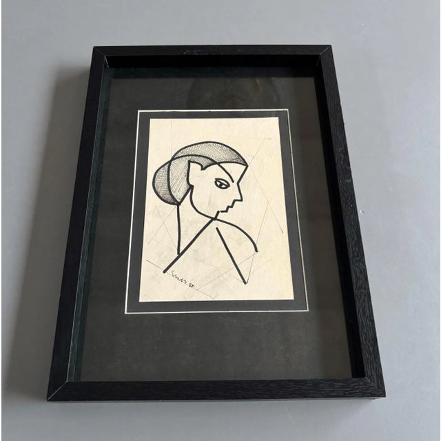 Siep Van Den Berg, Post-War Constructivist Artworks, 1955, Artworks on Paper, Framed, Set of 2 For Sale - Image 6 of 11