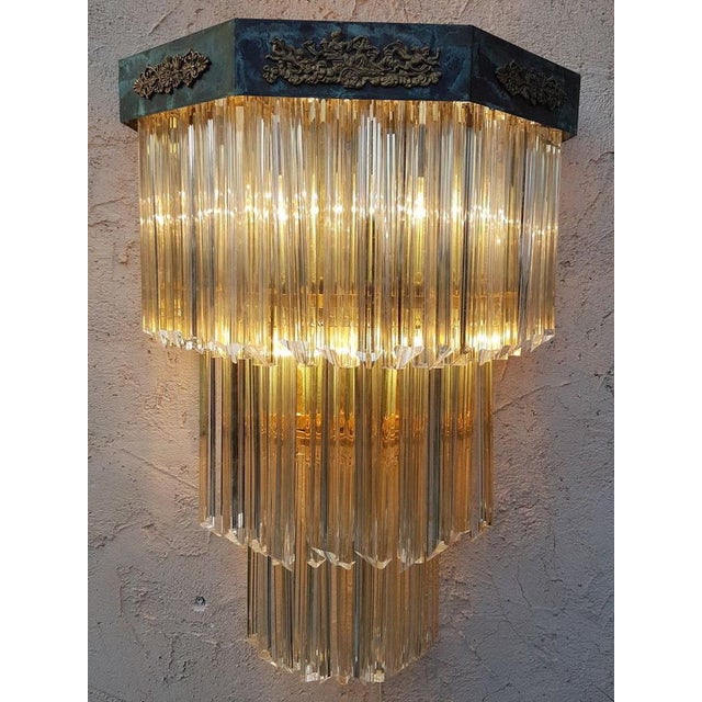 1960s Trimmed Glass Wall Lamp from Venini, 1960s For Sale - Image 5 of 14