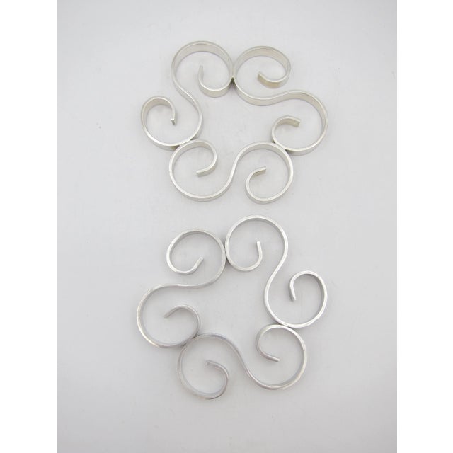 Christofle Two Christofle Gallia French Art Deco Trivets For Sale - Image 4 of 8