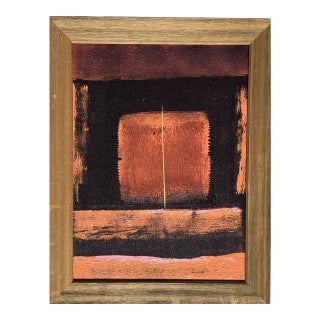 Mid 20th Century Jerry Difalco (Pa 1952-2021) Original Abstract Painting on Canvas, Style of Mark Rothko For Sale