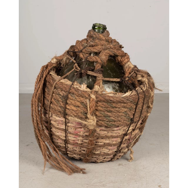 19th Century French Blown Glass Demijohn Bottle For Sale - Image 11 of 11