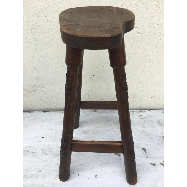 Wooden Barstool, 1970s For Sale - Image 13 of 17