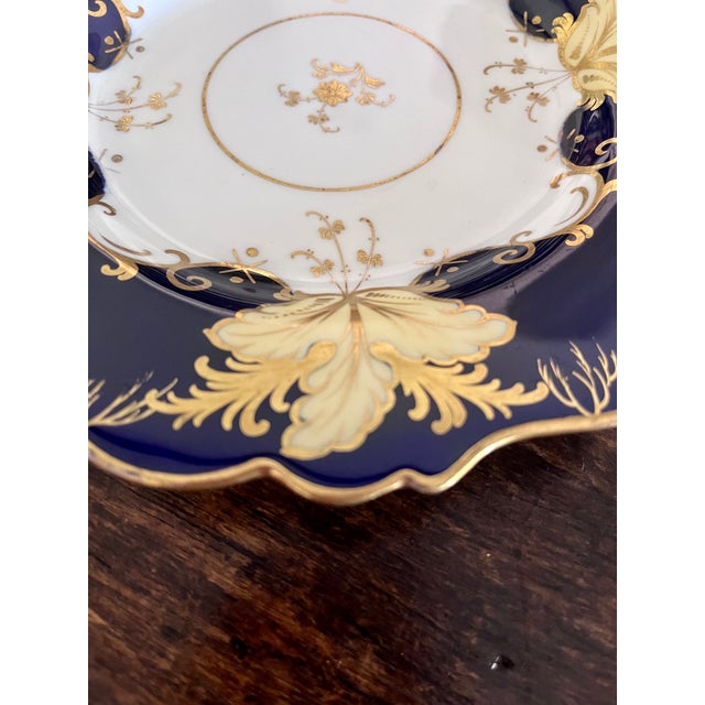 Mid 20th Century Echt Weimar Kobalt "Jutta" Porcelain Salad/Luncheon Plates - A Pair For Sale In Dallas - Image 6 of 15