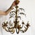 Vintage Hollywood Regency Gilt Faux Bamboo Metal Chandelier For Sale - Image 9 of 10