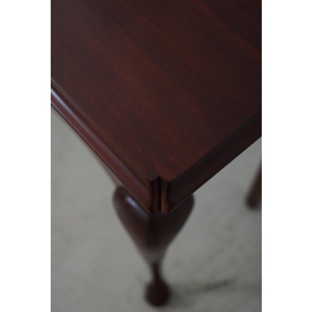 Wood Henkel Harris Cherry 3 Drawer Sofa Table For Sale - Image 7 of 18