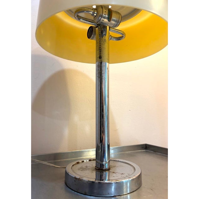 Mid-Century Modern Mid 20th Century Space Age Bauhaus Style Table Lamp For Sale - Image 3 of 5