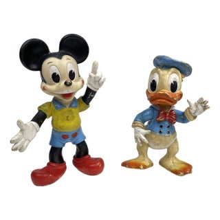 Mickey Mouse and Donald Duck from Walt Disney, 1950s, Set of 2 For Sale